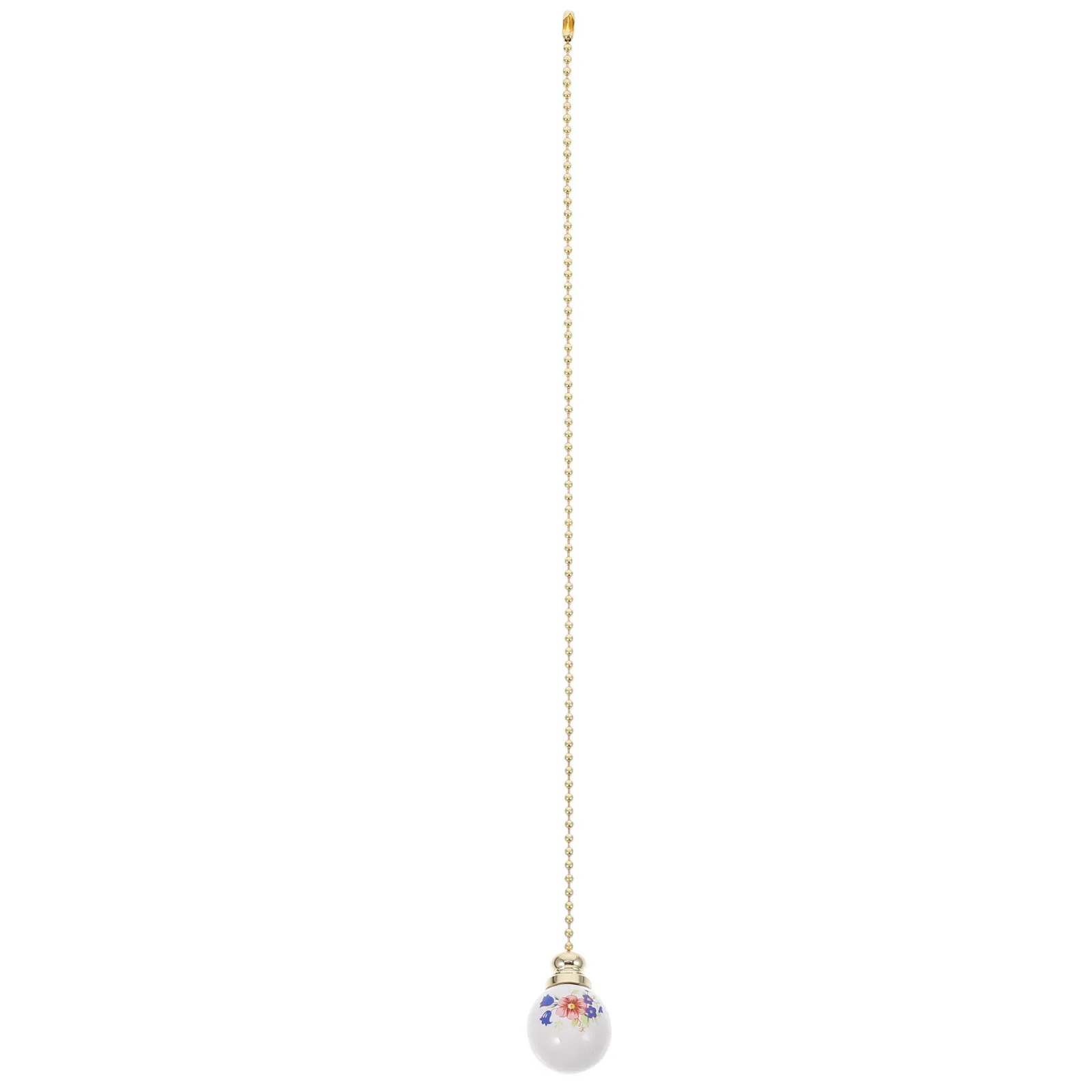 

Artistic Vintage Pull Chain Lamp Switch Floral Pattern Decorative Pull Cord Ceiling Easy Control Lighting Ornament