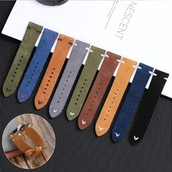 18mm 20mm 22mm Suede Soft Band High Quality Suede Leather Watch Strap for Amazfit for Huawei Univeral Cowhide Bracelet Wristband