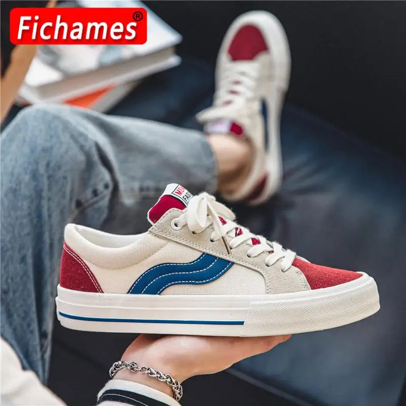 Men Canvas Shoes Sneakers Fashion Trainers Students Casual Shoes Vulcanized Shoes 2023 Spring New Tenis Masculino Mens Footwear