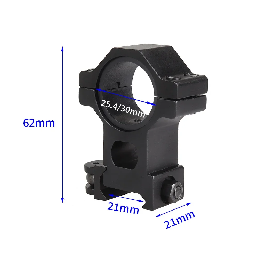 Support de portée tactique à détachement rapide, 1 ", 25mm/30mm, anneau haut, Rail de 20mm, pistolet jouet QD, support de visée
