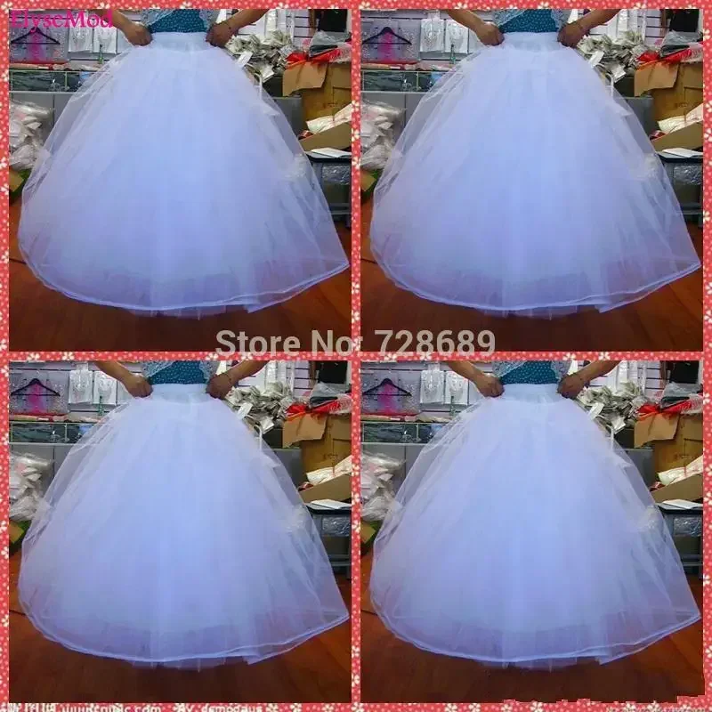 

Cheapest Ball Gown No Hoops Crinoline Bridal Organza Petticoats For Wedding Dress Wedding Skirt Accessories Slip