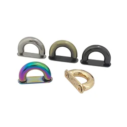 2pcs Metal D ring Bag Anchor Buckles Arch Bridge Hanger hooks Bags Belts Strap Leather Crafts Bag Connector Parts