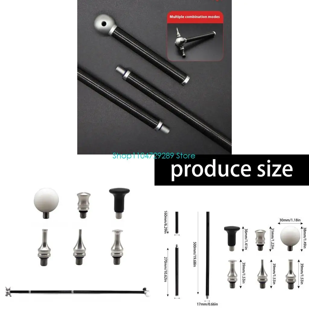 

D8KE TAP DOWN DOWN TOOL с 6 сменными головками автомобильных вмятинов для ремонта молотка