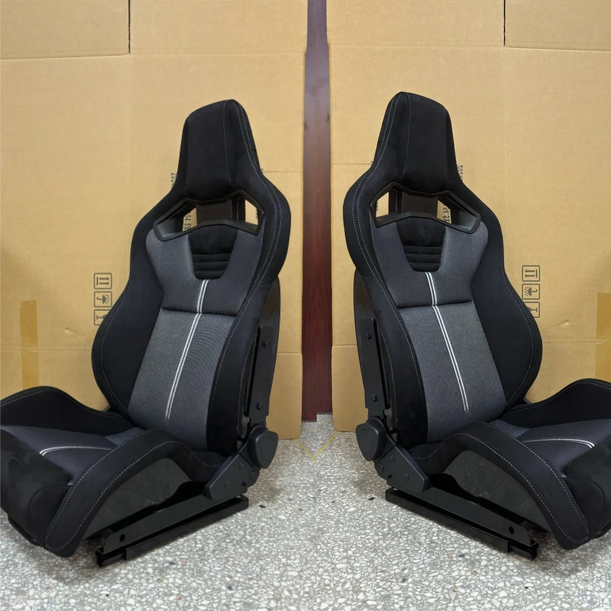 

Высококачественное автокресло для автоспорта, универсальное ПВХ, углеродное волокно, материал из искусственной ткани, модифицированное сиденье