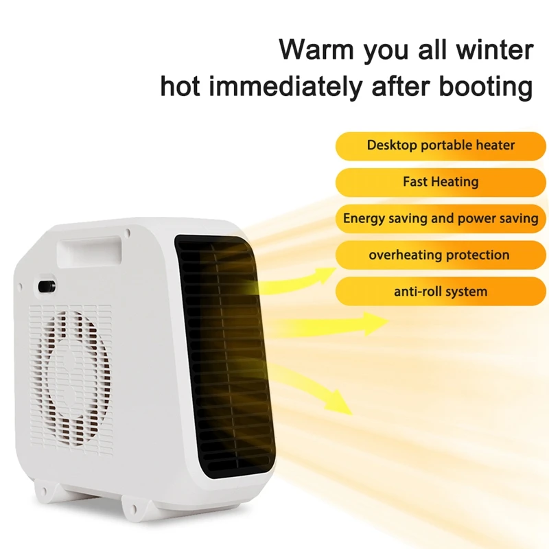 

Electric Mini Heater Portable Desktop Fan Heater Household Instant Heating Quiet Warm Air Blower