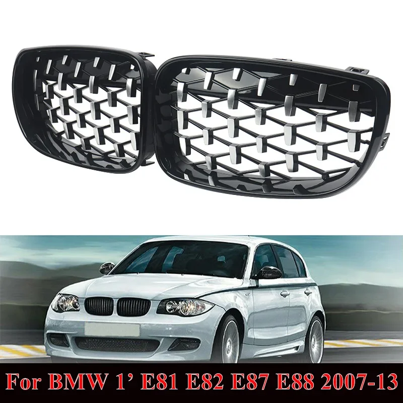 

Front Center Grille Grills Meteor Grille fit for 2008 2009 2010 2011 BMW E81 E82 E87 E88 1-Series 120d 120i 130i