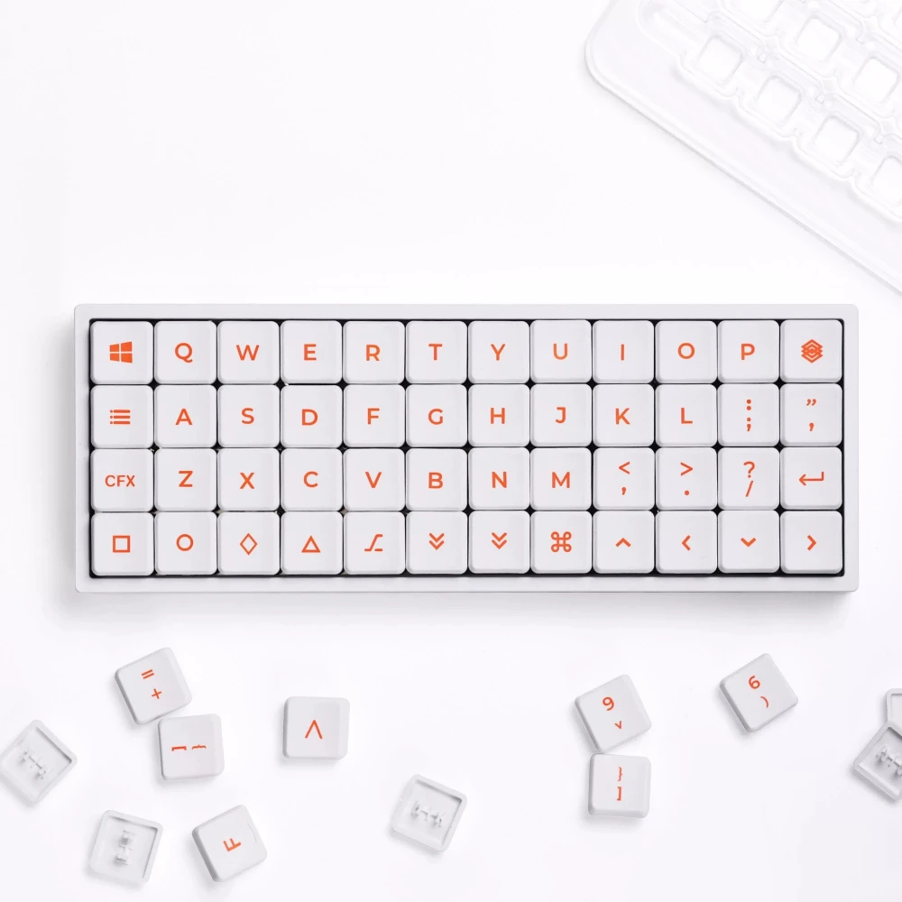 CHOSFOX Choc Pig Nose Theme Keycaps Set Low Profile Custom Original Handmade Keycaps for Mechanical Keyboard Accessories Gift