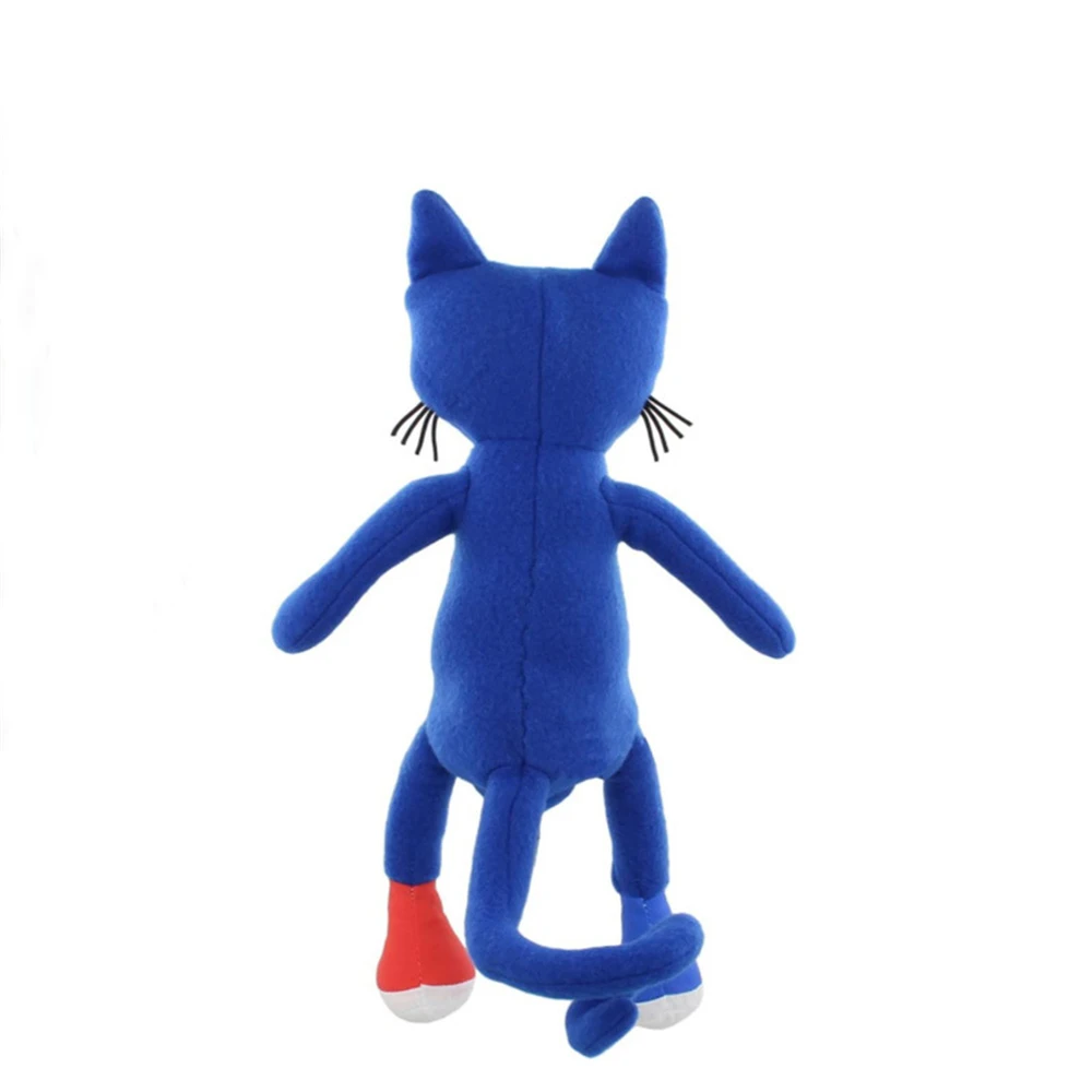 25cm Pete Cat Plush Toy Cartoon Pete Cat Preschool Education Book Plush Doll Cute Blue Cat Baby Sleeping Stuffed Doll Toys