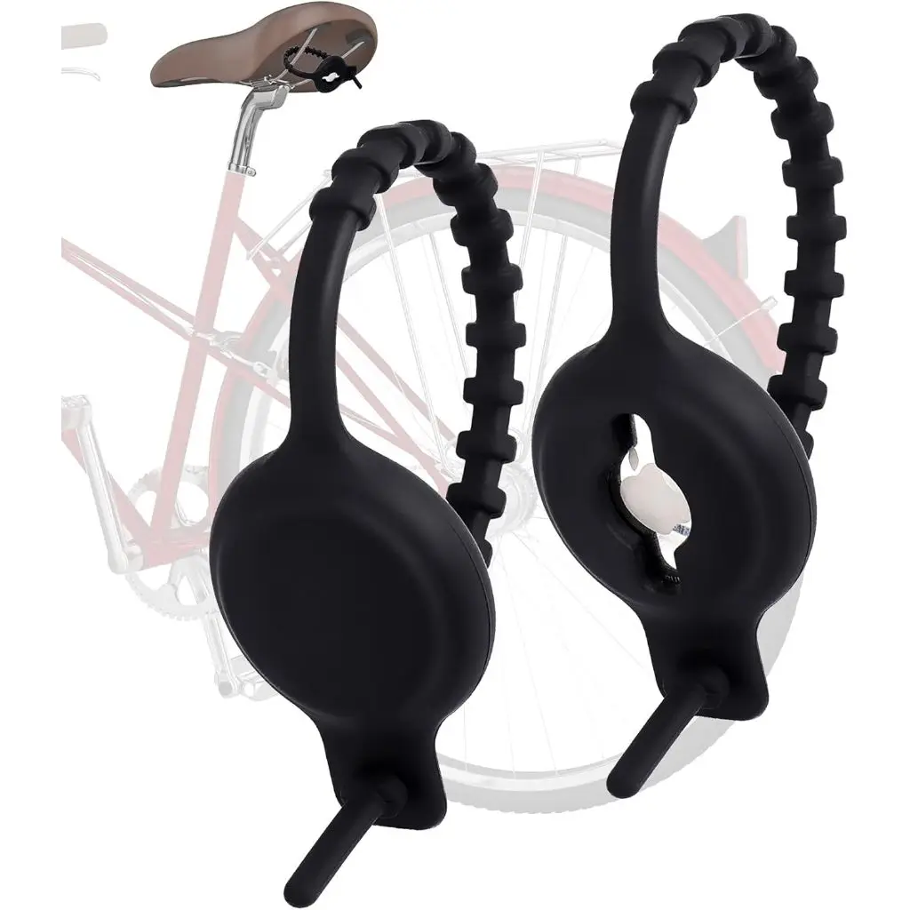 Airtag Bike Mount for Hidden Under Seat, Bike Anti Theft Case Air Tag, Mount Anywhere, Loop Holder for Luggage, Bike, Scooter
