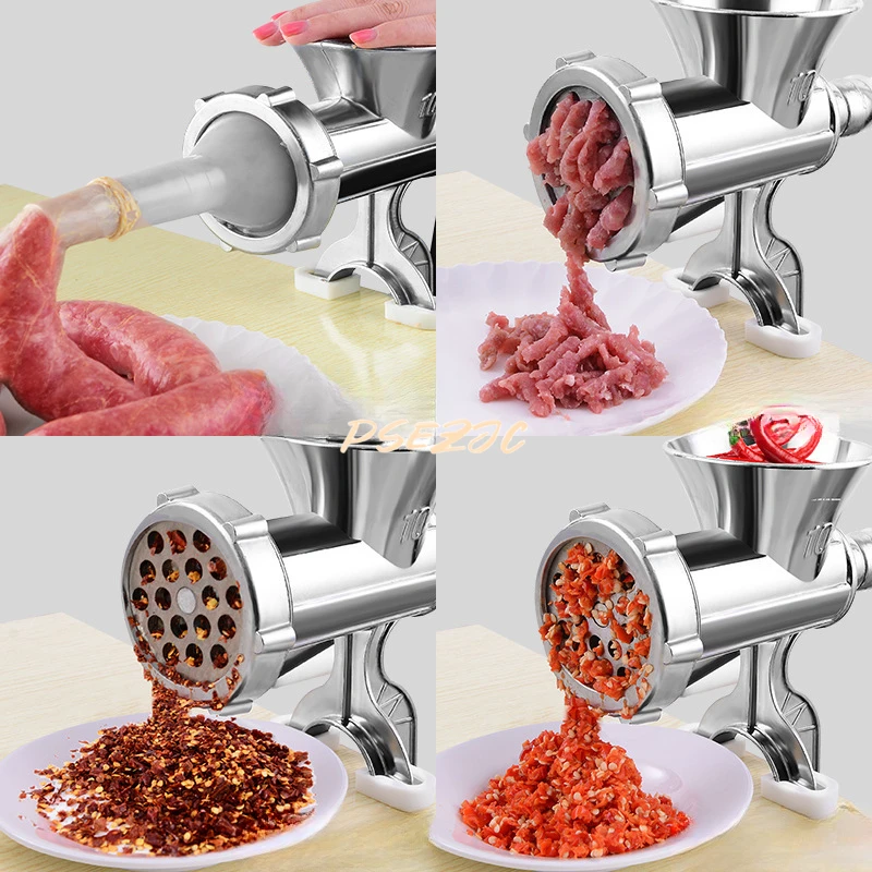 Household Portable Manual Meat Grinder Garlic Filling Sausage Chili Large Meat Grinder