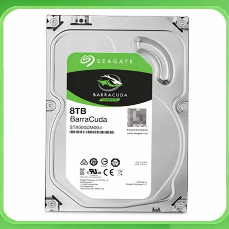 

FOR Seagate ST8000DM004 BarraCuda 8TB Internal Hard Drive HDD 3.5 Inch Sata 6 Gb/s 5400 RPM 256MB Cache for Computer Desktop