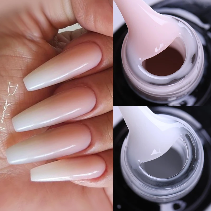 UR SUGAR – Gel UV LED Semi-Permanent à Extension rapide pour Nail Art, 7ml, blanc laiteux, Nude, rose