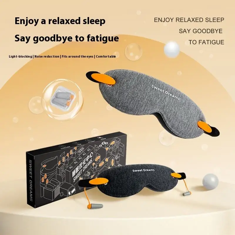 Health care sleep eye mask with earplugs Adjustable eye mask for travel couverture couverture