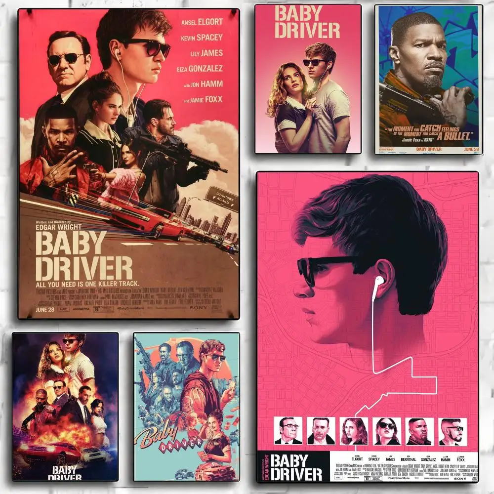 classic movie B-Baby Driver 2017-R Painting Calligraphy Nature Inspired Artwork for Living Room  Home Decoration