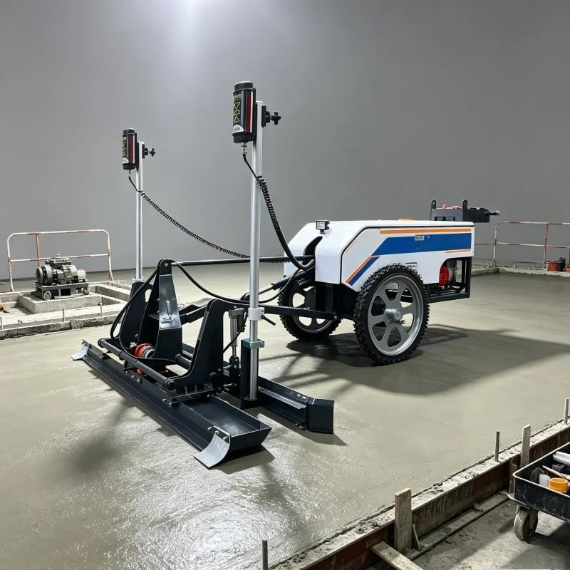 Laser Screed Machine for Superflat Floors Concrete Leveling Equipment High Precision Automatic Control Ride-on Type