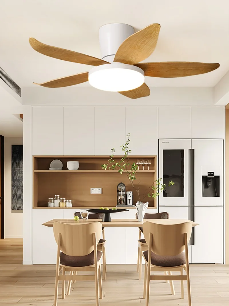 

Modern Living Room Home Decorative DC Motor 3 ABS Blades Remote Control Mute Bldc Led Ceiling Fan With Light
