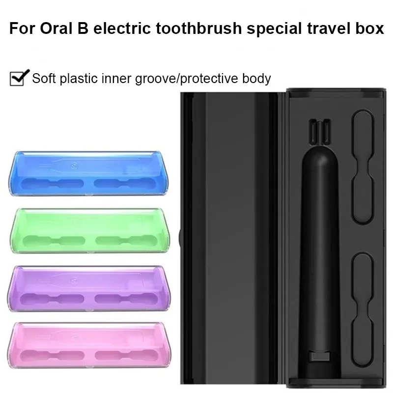 Professional Portable Travel Case for Braun/Oral B Electric Toothbrush Family Use Light Plastic Holder Protective Storage Box