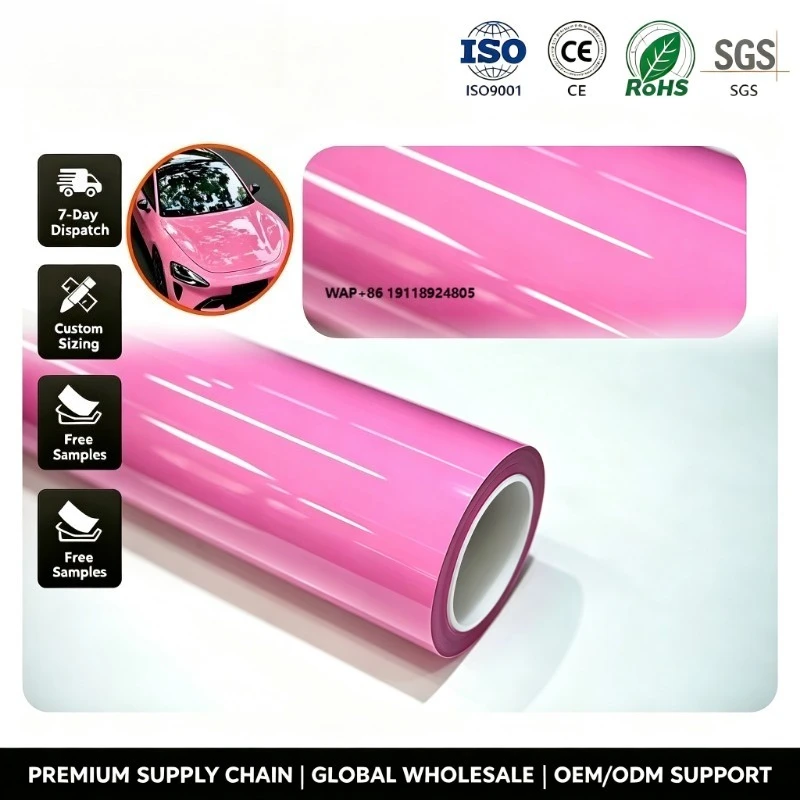 High Gloss TPU Color PPF Roll UV Proof Hydrophobic Self Healing Anti Stain Automotive Color Change Car Wrap Film