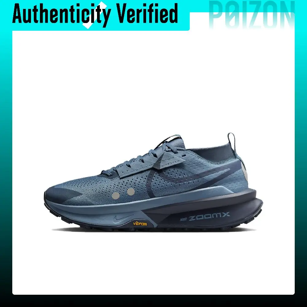 Nike Zegama Trail 2 Running Shoes Men's Low-top Smolder Blue/Metal Platinum/Arsenal Marine Blue FD5190-006