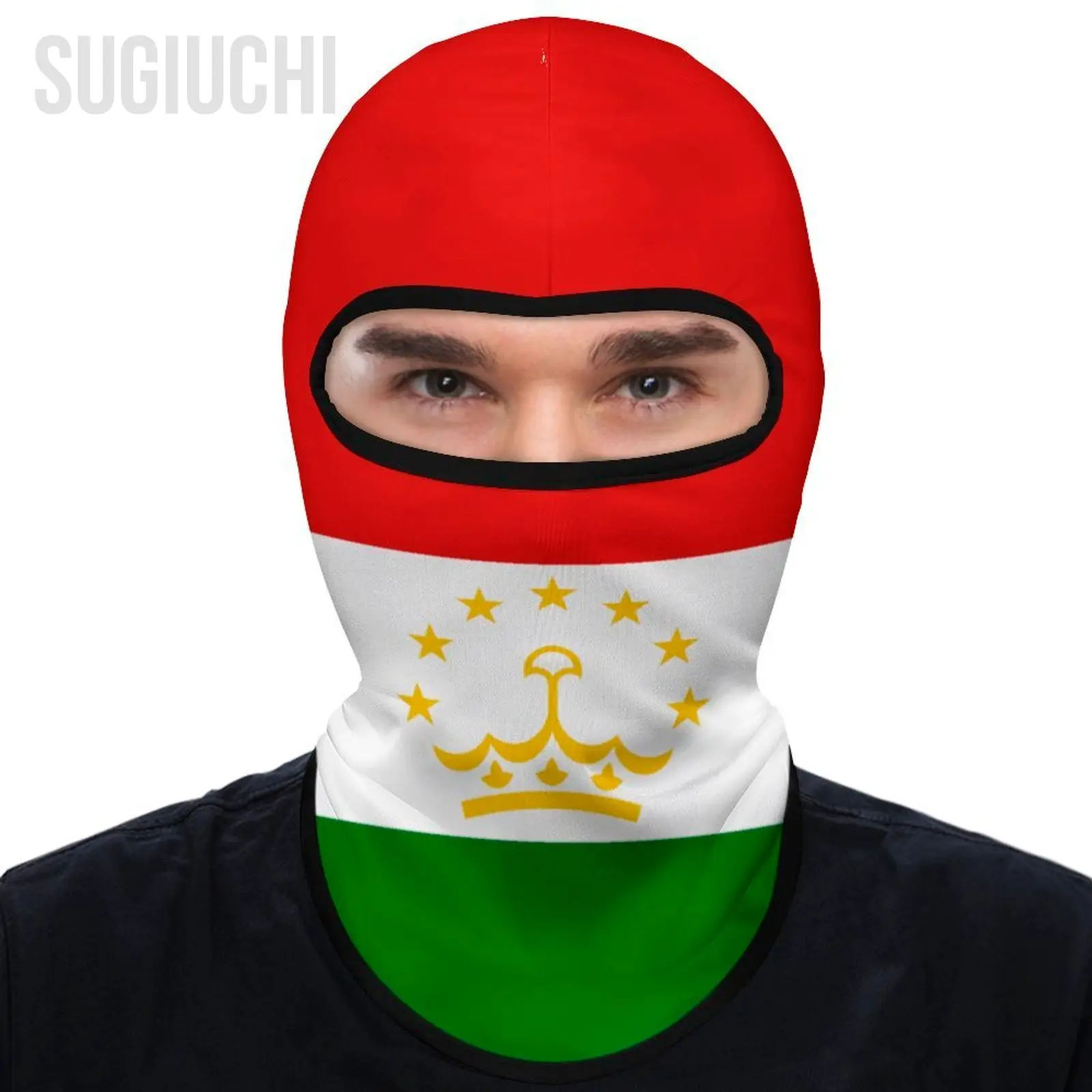 Tajikistan Flag Outdoor Cool Sunscreen Motorcycle Face Mask Moto Biker Wind Cap Mask Stopper Windproof Bicycle Cycling Headgear