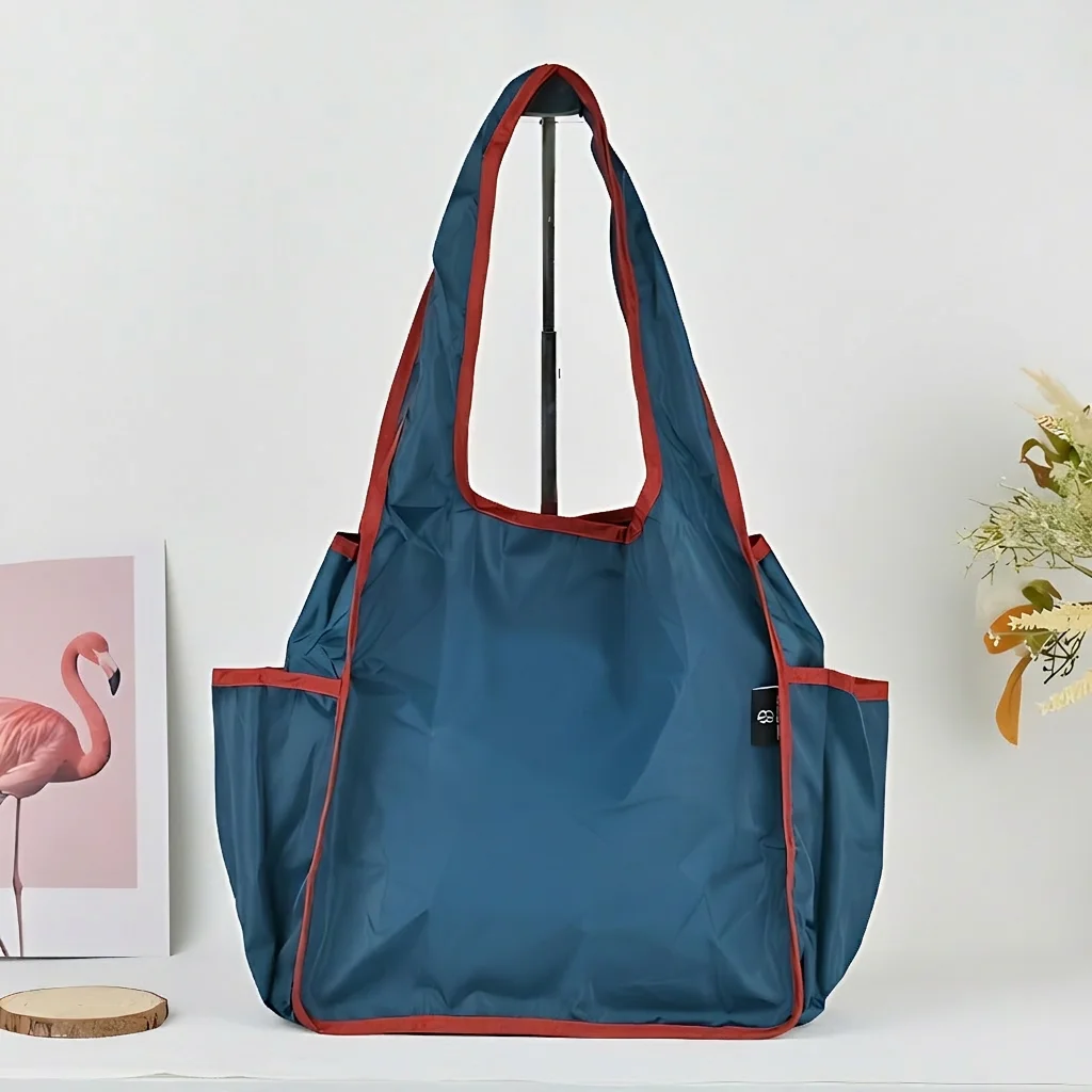 Foldable Tote Bag Lightweight Shopping Bag Reusable Tote Bag Simple For Friend Gatherings Travel Daily Office Commute