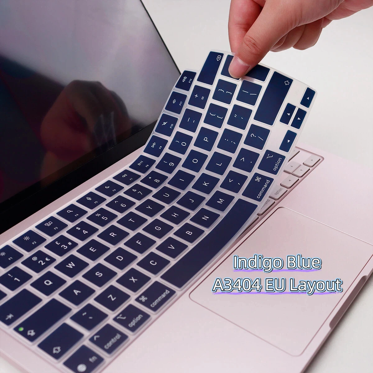 EU English Layout Keyboard Cover for MacBook Neo 13 inch A3404 Pro 2026 Release with Touch ID, Ultra-thin Silicone Protector