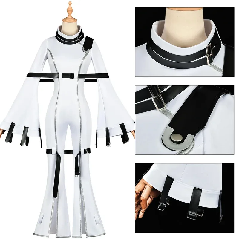 

Sky05 Anime Codee Geass Lelouch of The Rebellion CC Cosplay Costume White Uniform Jumpsuit Woman Halloween Carnival Party R99Ji*