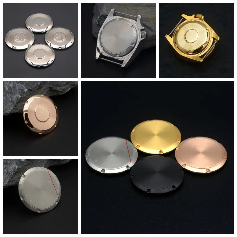 Sealed Waterproof Solid Stainless Steel Back Cover Fit  Turtle Abalone Tunas Canned SKX007 009 SPB185/187 Watch Case Repair Tool