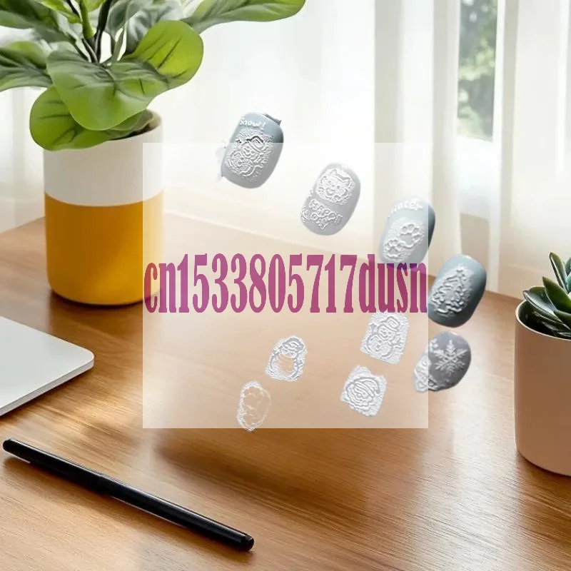 {MX329} 5D relieve lindo muñeco de nieve derretido pegatinas de decoración de uñas de Navidad arco femenino copo de nieve blanco pegatinas de decoración de uñas