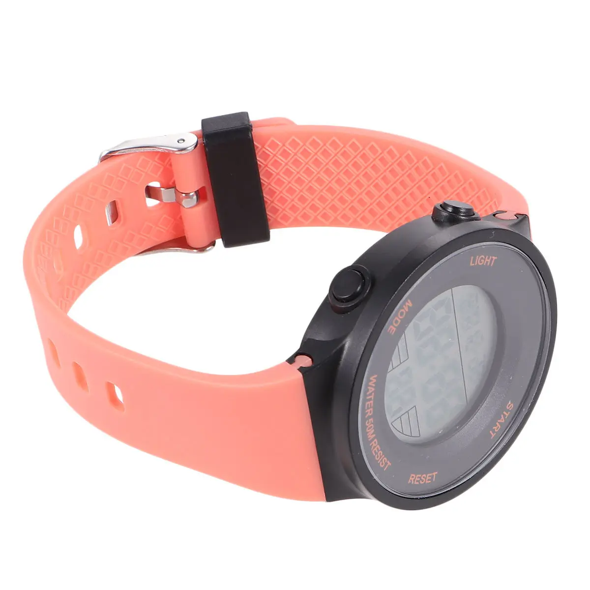 1Pcs Waterproof Luminous 's Watch Orange Multifunction Electronic Watch Stopwatch Timing Alarm Week Display
