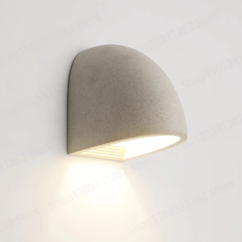 Minimalist Industrial Wall Lamp,Cement Light for Terrace Villa Garden, Outdoor Fence Patio Wall Light