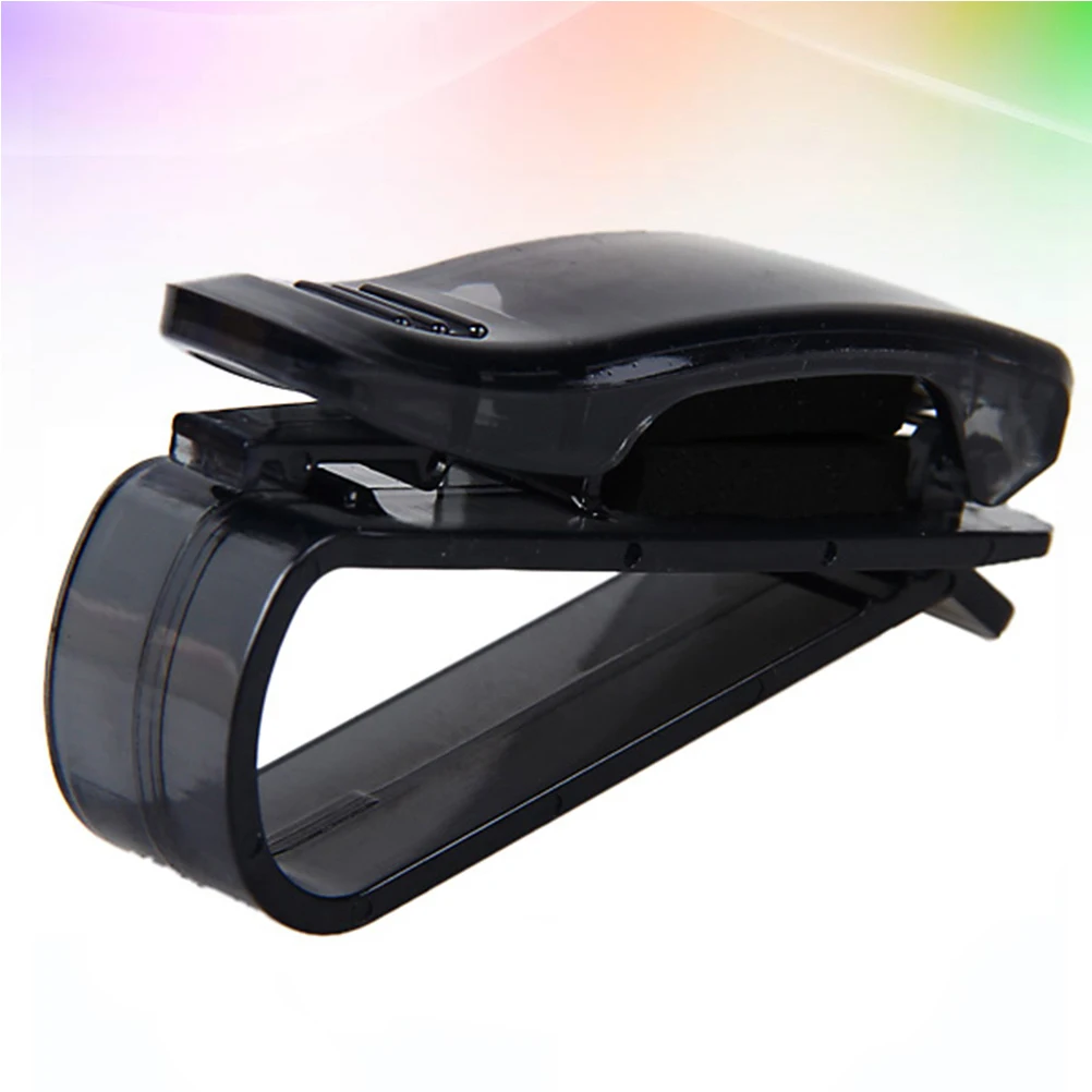 

2 pcs Auto Eyeglasses Holder Sunglasses Frame Car Visor Clip Multifunction Securely Attaches Non Obstruct View Hold Bills Cards