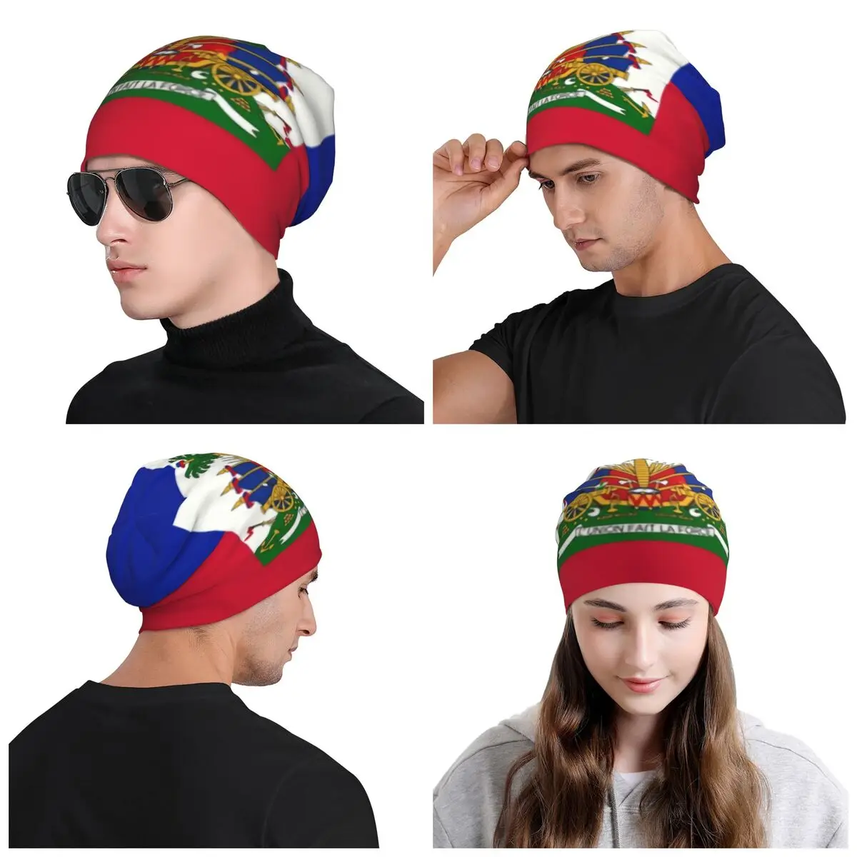 Bonnet Chapéus unisex para homens e mulheres, gorros, bonés, streetwear, malha quente, bandeira da França, Paris, inverno