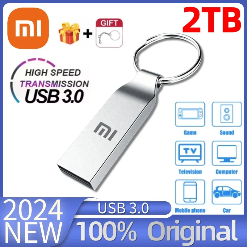 Xiaomi USB3.0 Pendrive Metal Usb Flash Drive 2TB 1TB High-Speed Flash Drives 256G Pen Drive Waterproof U Disk For Laptop Desktop