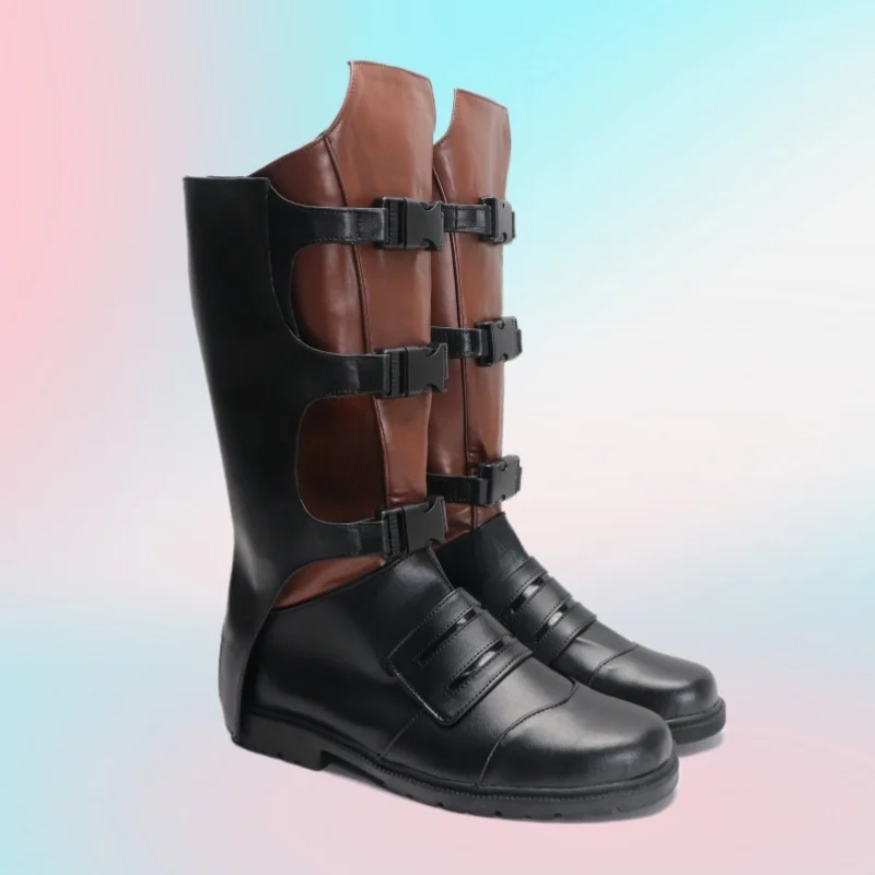 Red Fancy Peter Quill Boots Halloween Cosplay Star Jason Lord Shoes PU Leather