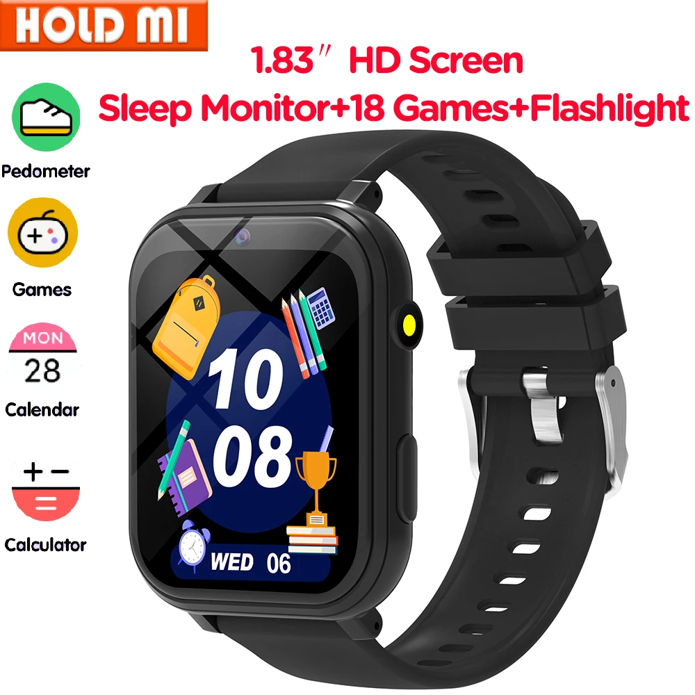 

Kids Smart Watch 1.83 Inch Display 18 Games Sleep Monitor Camera Alarm Clock Smartwatch Children Smartwatch Kids Boys Girls Gift