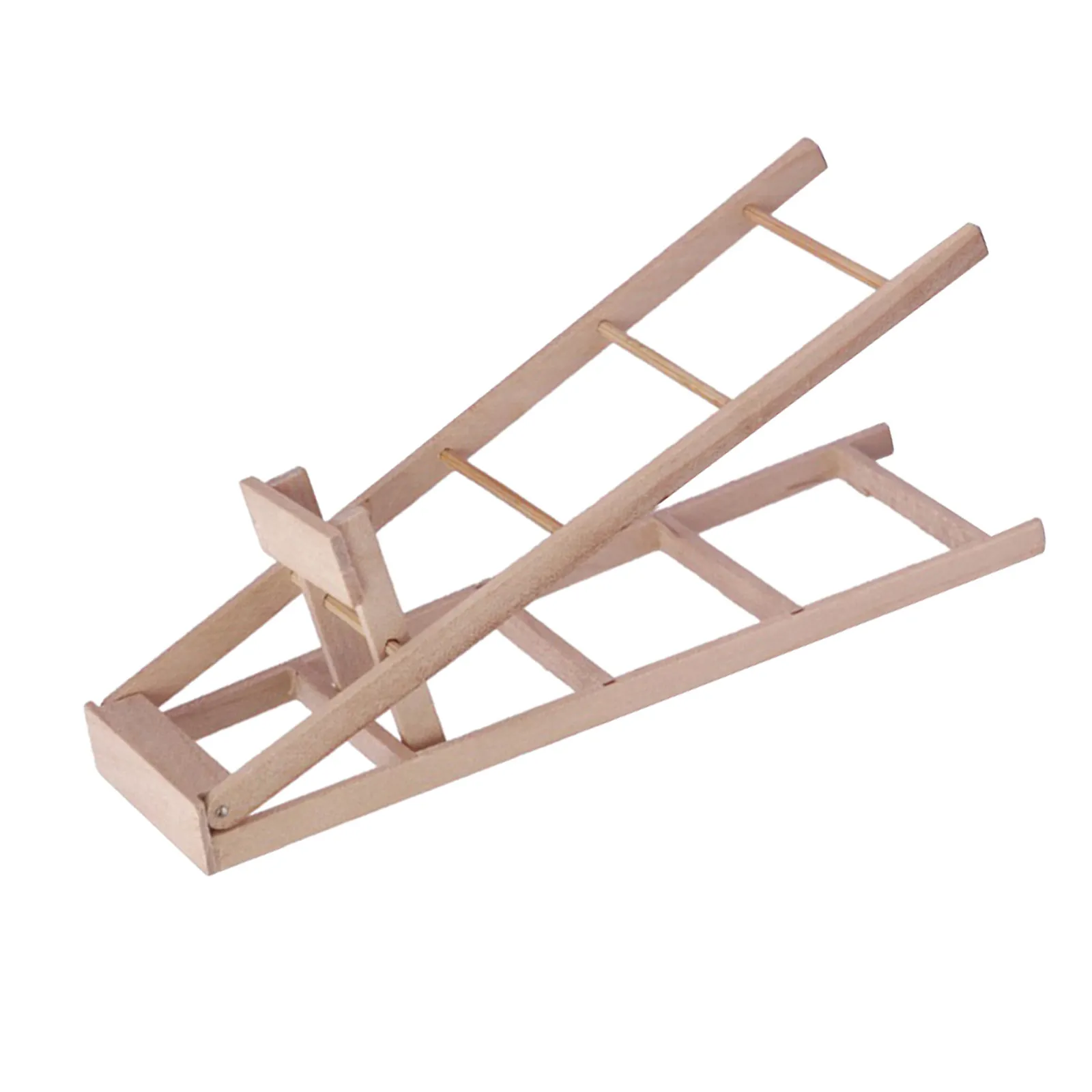 

Miniature Wooden Ladder Premium Mini House Decor Simulation Furniture Mini Garden Accessories Decorative Art for Kids Home