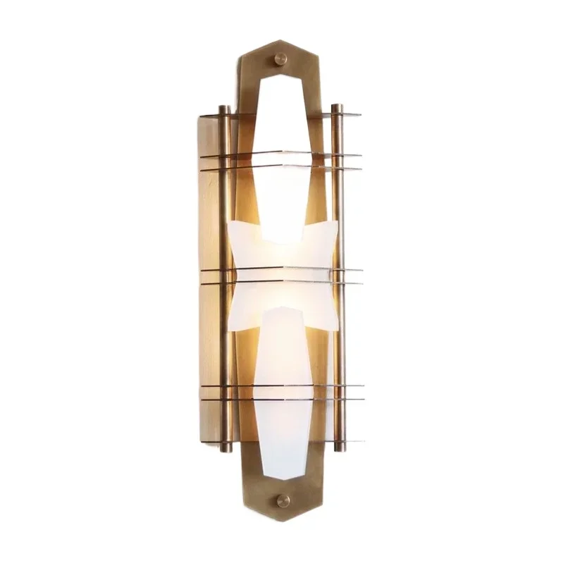 

Simple modern light luxury wall lamp, natural Spanish marble wall lamp, living room, bedroom