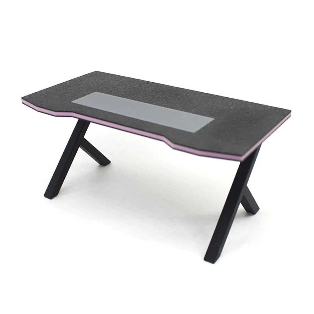 1/12 Dollhouse Esport Game Kit Scene Model Black&white Miniature Computer Deskt Computer Keyboard Screen Desk Chair Accessories