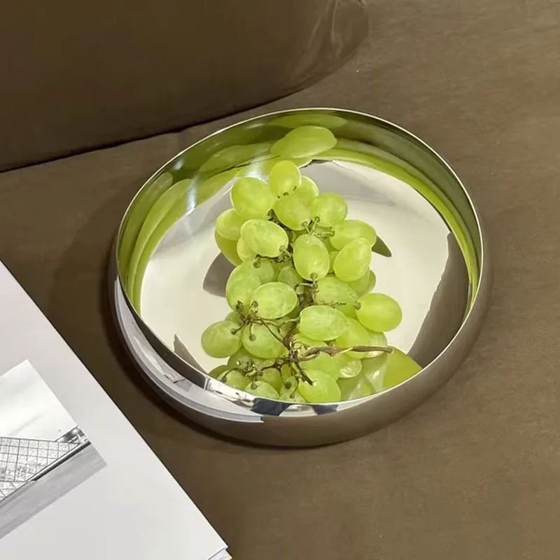 

Fruit ​Bowl 304 Stainless Steel Creative Living Room Boat-shaped Bowl Fashion Bar Fruit Bowl Fruit Bowl Basket