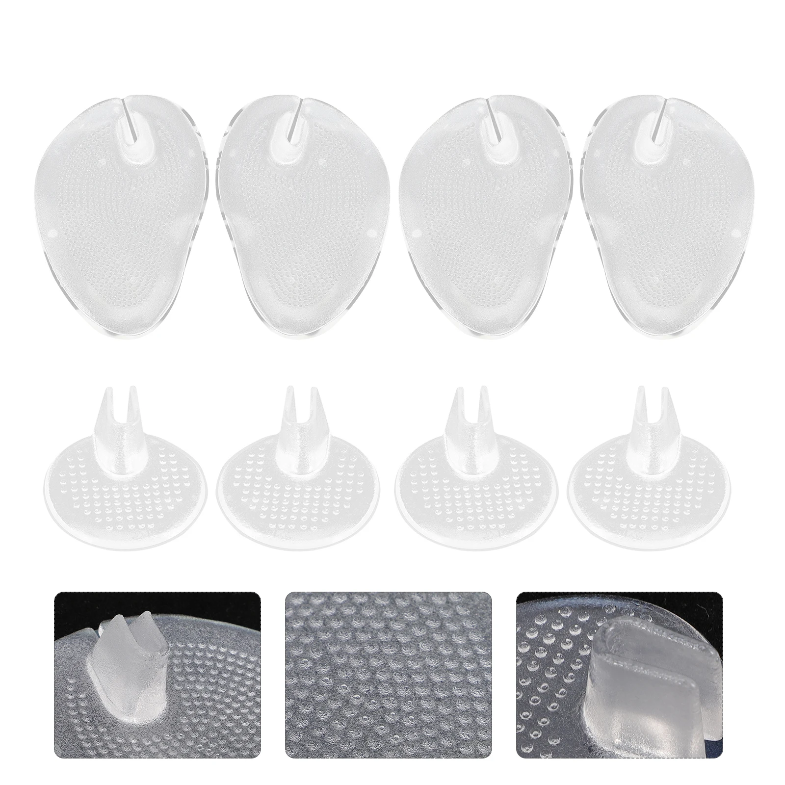 

4Pairs Silicone Toe Protectors NonSlip Thong Sandal Cushions Comfortable Wear AntiFriction ImpactResistant Lightweight Toe