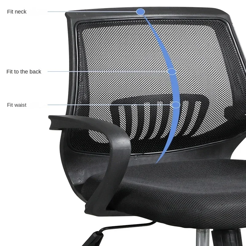 Ergonômico Mesh Office Chair com apoio lombar, Executivo rolamento giratório, mesa do computador, confortável, ajustável