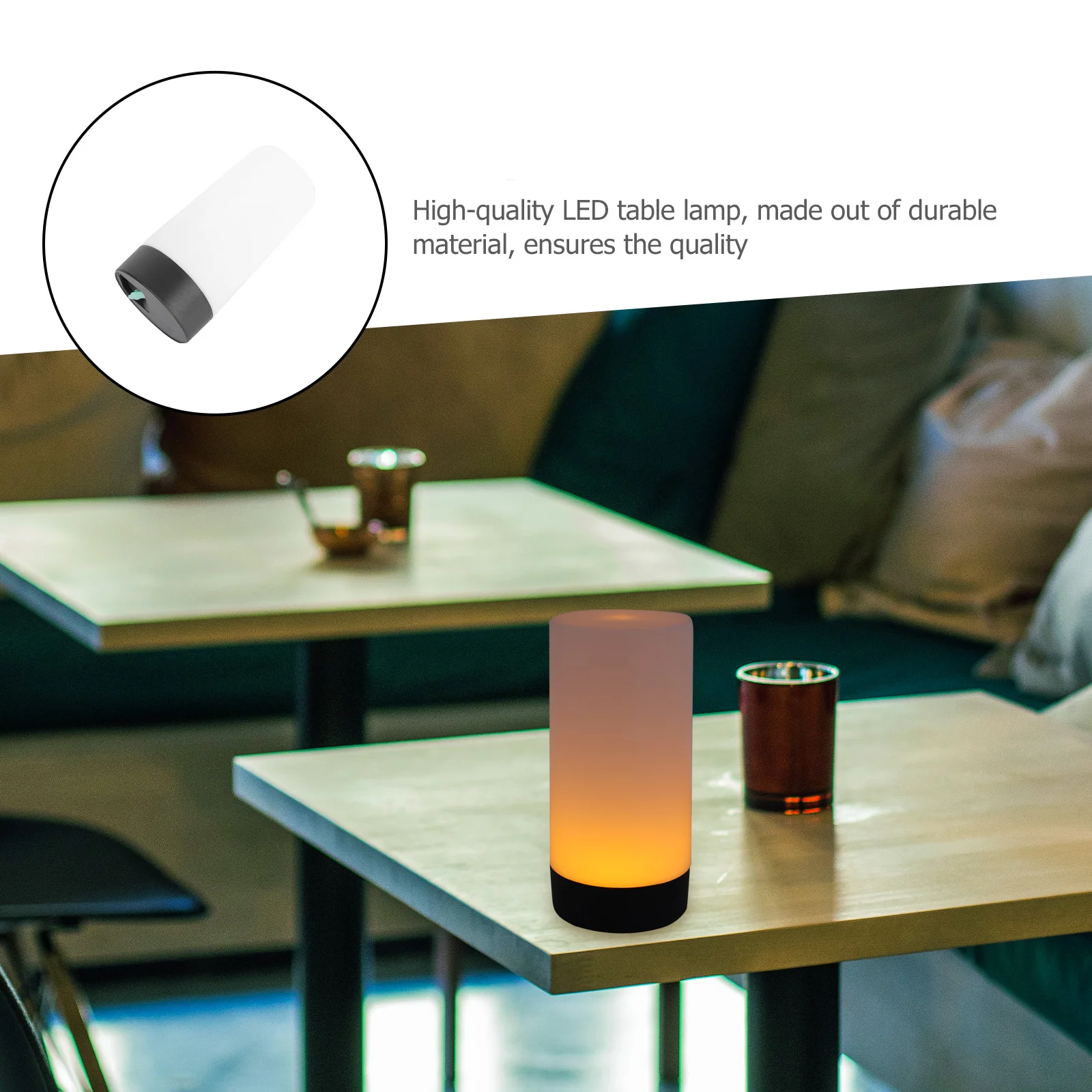 Rechargeable Lamp Cylindrical Bar Desk Light Night Room Small Night Lights LED Lighting Decorative