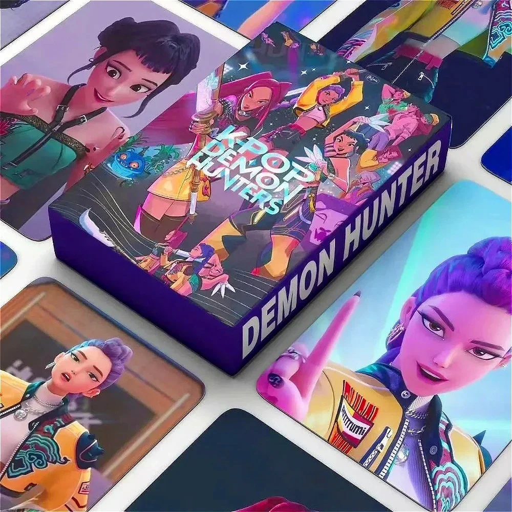 

55Pcs/Set Kpop Demon Hunters KPOP Postcard HD Cards Witch Hunt Cartoon Series Accessories LOMO Collectible Cards Halloween Gift
