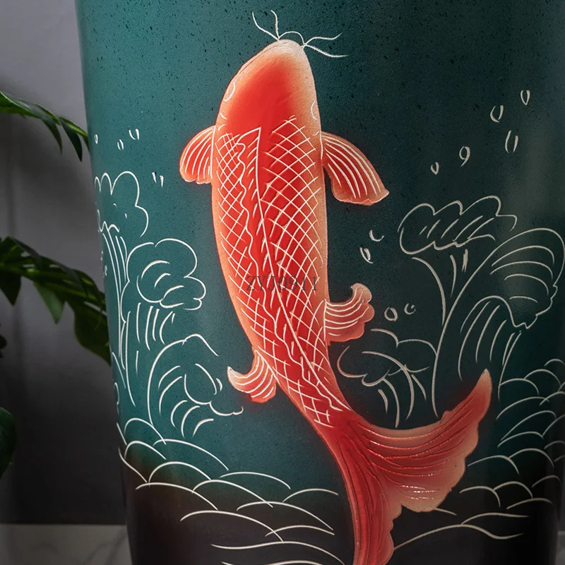 *حوض حوض عمودي عتيق للحديقة حوض خارجي حوض عمودي كبير مستدير