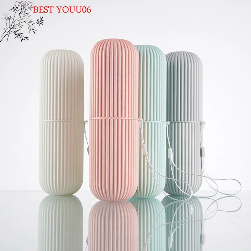 Hot Travel Portable Toothbrush Cup Bathroom Toothpaste Holder Storage Box Storage Box Travel Toiletries Storage Cup New Idea
