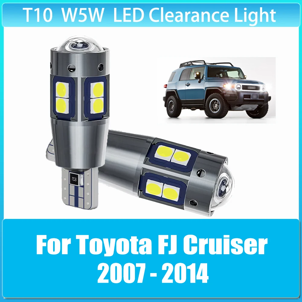 

2Pcs T10 LED Bulbs Parking Lamp Clearance Lights for Toyota FJ Cruiser 2007 2008 2009 2010 2011 2012 2013 2014