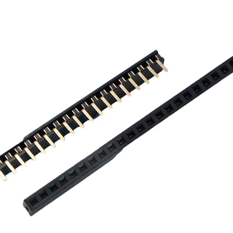 2.0mm single-row bent connector 1*40P connector with 90-degree bend at the end and bent pin socket. Environmentally friendly gol
