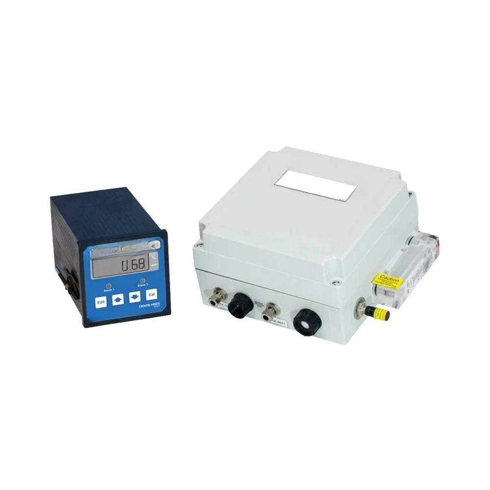 Range Gas Analyzer Instrumentation Great Flexibility Separate Sensor Gas Detector with Flow Meter Valve
