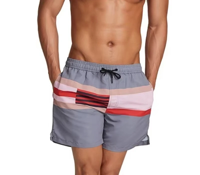 Summer Trendy Men's 3 Inch Boardshorts Quick Dry Casual Swim Trunks Male Beach Shorts for Seaside Water Sports